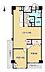 間取り：専有面積63.38m2、2LDK、南西角部屋