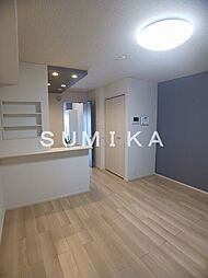 JR山陽本線 庭瀬駅 徒歩20分の賃貸アパート 1階ワンルームのリビング/ダイニング