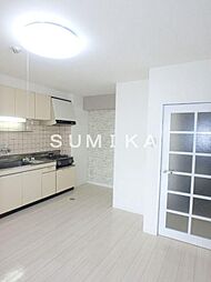 JR宇野線 大元駅 徒歩17分の賃貸マンション 5階2LDKのリビング/ダイニング