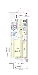 JR山陽本線 岡山駅 徒歩7分の賃貸マンション 10階1Kの間取り