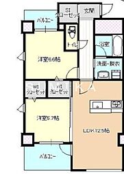 間取図画像 2LDK