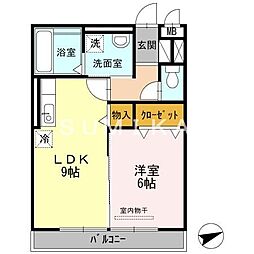 ステラ2 1LDKの間取図画像