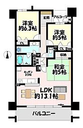 間取図画像 3LDK