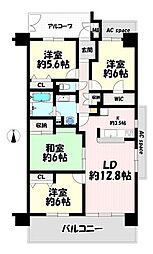 スペリア千音寺 4LDKの間取図画像