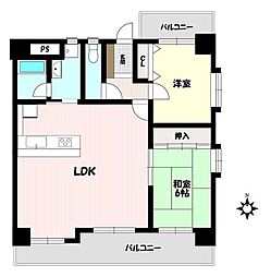 間取図画像 2LDK