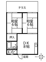 あかねハイツの間取図画像