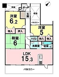 間取図画像 3LDK