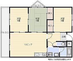 グローリウス長野 3LDKの間取図画像