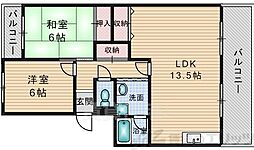 ソーシャルハイツ 2LDKの間取図画像