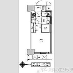 S-レジデンス江坂アレグリア 1Kの間取図画像