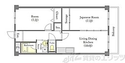 エトワール小松 2LDKの間取図画像