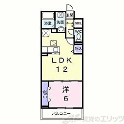 マストリア 1LDKの間取図画像