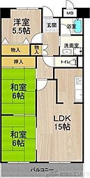 間取図画像 3LDK