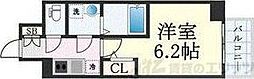 大阪市東淀川区東淡路4丁目マンション 1Kの間取図画像