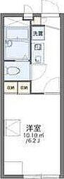 レオパレスパレス三島 1Kの間取図画像
