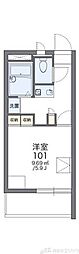 レオパレス豊里 1Kの間取図画像
