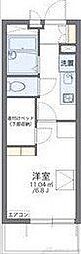 レオパレスあゆみ 1Kの間取図画像