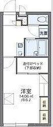 レオパレスニュー藤 1Kの間取図画像