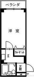 カルム25 1Kの間取図画像
