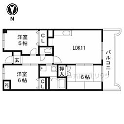 グリーンシャトー2 3LDKの間取図画像
