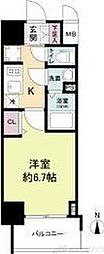 ArtizA淡路 1Kの間取図画像
