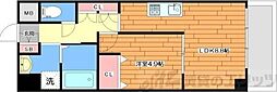フローレンス江坂 1LDKの間取図画像