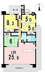 グラン・コート一宮奥町 4LDKの間取図画像