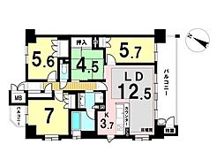モアグレース森本 4LDKの間取図画像