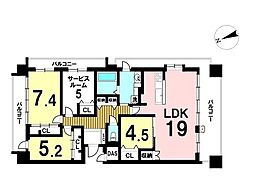 間取図画像 3SLDK