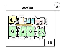 四日市市松本3丁目　中古一戸建て 5DKの間取り