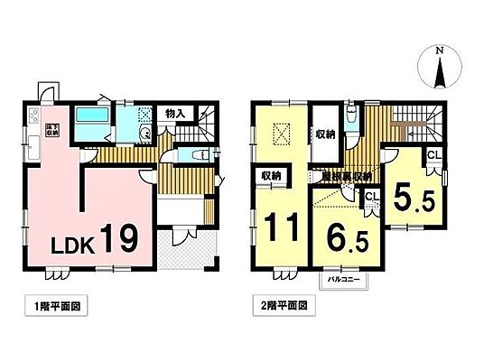 間取り 四日市市桜新町1丁目　中古一戸建て