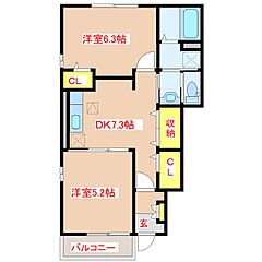 物件の間取り