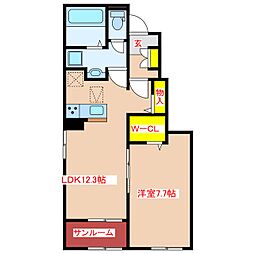 間取図画像 1LDK