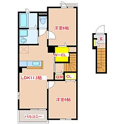 間取図画像 2LDK