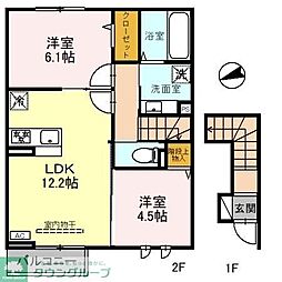 グリーンパティオ 2LDKの間取図画像