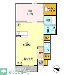 ファーストヒル 1LDKの間取図画像