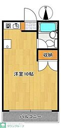 アークトップ西新井 ワンルームの間取図画像