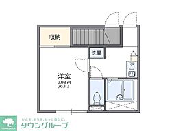 レオパレス扇 1Kの間取図画像