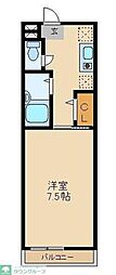 プレサージュSOKA 1Kの間取図画像