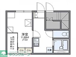 レオパレスみのり 1Kの間取図画像