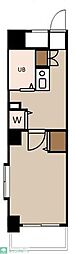 メインステージ五反野 1DKの間取図画像