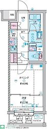 GENOVIA竹ノ塚 1DKの間取図画像