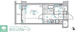 AZEST千住大橋 1Kの間取図画像