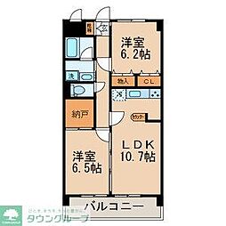 KS.ウィンヒルズ 2LDKの間取図画像