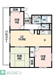 グランコート草加 3LDKの間取図画像