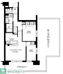 ファインシティ王子神谷リバー&フォレスト 2LDKの間取図画像