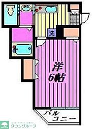 Mark Duo草加瀬崎 1Kの間取図画像
