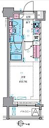 ジェノヴィア三ノ輪スカイガーデン 1Kの間取図画像