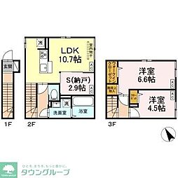 セレスティア柴又IV 2SLDKの間取図画像