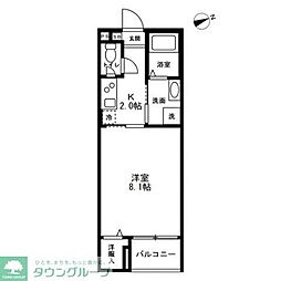 SOLASIA LUFURA KANAMACHI 1Kの間取図画像